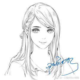 priest's artist friend's rendition of her self-portrait